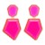 new geometry earring Acrylic personality wind trend woman temperament Street Snap