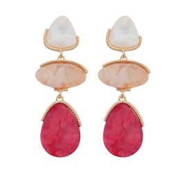 summer Acetate sheet earrings occidental style Earring woman multilayer geomet..