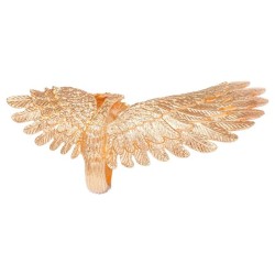 occidental style personality fashion wings bangle Metal textured feather exagg..