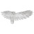 occidental style personality fashion wings bangle Metal textured feather exaggerating