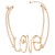 occidental style head English brief necklace woman exaggerating Double layer chain clavicle chain