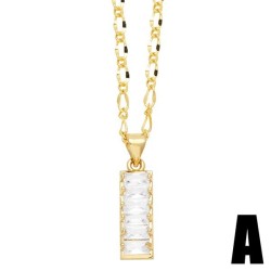 lady necklace embed zircon geometry love Five-pointed star pendant necklace gi..