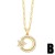 lady necklace embed zircon geometry love Five-pointed star pendant necklace gildednkw