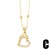 lady necklace embed zircon geometry love Five-pointed star pendant necklace gildednkw