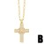 occidental style retro cross pendant necklace fashion personality diamond clavicle chainnkv