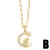 Moon rabbit necklace woman lovely pendantins samll clavicle chainnkv