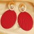 occidental style color Oval Stripe fashion exaggerating personality Earring earrings