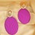 occidental style color Oval Stripe fashion exaggerating personality Earring earrings