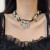 samll necklace woman twining Pearl butterfly clavicle chain personality exaggerating chain woman Collar