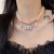 samll necklace woman twining Pearl butterfly clavicle chain personality exaggerating chain woman Collar