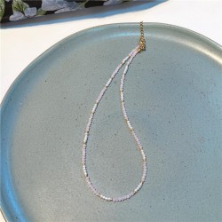 Korean style more crystal Pearl beads necklace  summer color temperamentins wi..