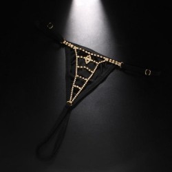 occidental style row Rhinestone eyes chain  body chain