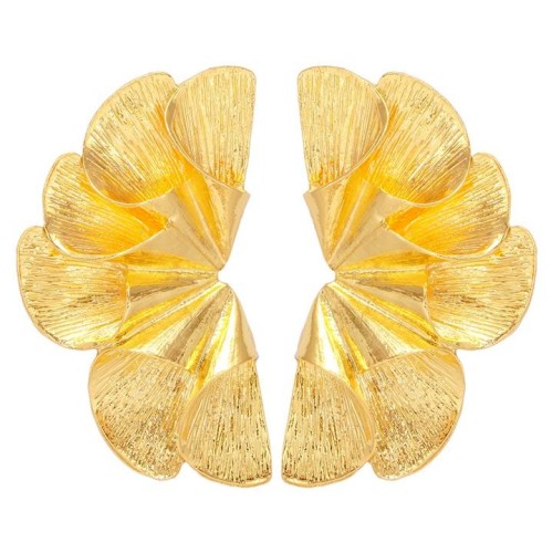 occidental style temperament petal ear stud Alloy flowers earrings big flower earring Earring
