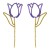 new  tulip ear stud personality creative elegant temperament woman personality earrings