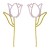 new  tulip ear stud personality creative elegant temperament woman personality earrings