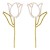new  tulip ear stud personality creative elegant temperament woman personality earrings