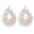 occidental style geometry drop Alloy embed colorful diamond retro temperament exaggerating earrings woman trend sup