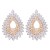 occidental style geometry drop Alloy embed colorful diamond retro temperament exaggerating earrings woman trend sup