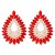 occidental style geometry drop Alloy embed colorful diamond retro temperament exaggerating earrings woman trend sup