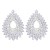 occidental style geometry drop Alloy embed colorful diamond retro temperament exaggerating earrings woman trend sup