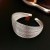  gold multilayer opening bangle occidental style exaggerating samll personality high