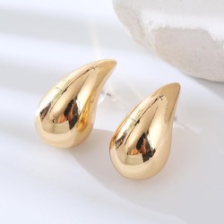  occidental style Metal atmospheric earrings wind drop brief samll high gold e..