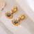 occidental style fashion ear stud eyes stainless steel earrings retro titanium steel temperament Earring