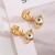 occidental style eyes earrings woman blue eyes retro titanium steel ear stud personality all-Purpose temperament Ea