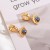 occidental style eyes earrings woman blue eyes retro titanium steel ear stud personality all-Purpose temperament Ea