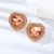 occidental style exaggerating ear stud Alloy diamond heart-shaped earrings woman woman super fully-jewelled tem