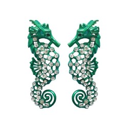 occidental styleI summer Alloy ear stud three-dimensional hollow diamond perso..