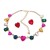 occidental style earrings necklace set woman heart-shaped glass diamond exaggeratingnecklace