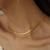 Double layer snake necklace woman samll high titanium steel clavicle chain temperament