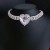 occidental style new exaggerating big love chain personality multilayer Rhinestone clavicle chain ladynecklace