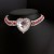 occidental style new exaggerating big love chain personality multilayer Rhinestone clavicle chain ladynecklace