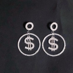  occidental style wind Earring earrings  classic circle exaggerating Word earr..
