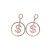  occidental style wind Earring earrings  classic circle exaggerating Word earringshoo earrings
