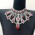 occidental style fashion lady exaggerating color crystal big necklace gem bride wedding necklace
