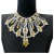 occidental style fashion lady exaggerating color crystal big necklace gem bride wedding necklace