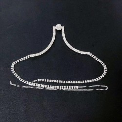  fashion lady chain brief Round Coin Rhinestone chain
