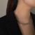 occidental style wind retro Double Word necklace personality chain chain man woman clavicle chain