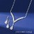  claw chain Rhinestone necklace earrings set crystal clavicle chain necklace
