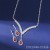  claw chain Rhinestone necklace earrings set crystal clavicle chain necklace