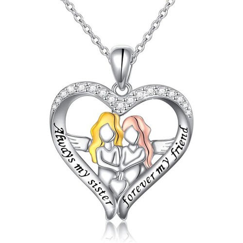   emu heart-shaped diamond samll fashion brief lady clavicle chain