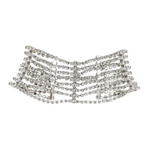  new fully-jewelled exaggerating multilayer chain  occidental style fashion Rhinestone clavicle chain  persona