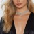 new multilayer long tassel necklace  occidental style Rhinestone clavicle chain