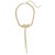 occidental style Rhinestone  fashion all-Purpose bow necklace  samll tassel chain woman necklace