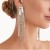 occidental style Rhinestone  fashion high tassel earrings  personality samll Earring womanearrings