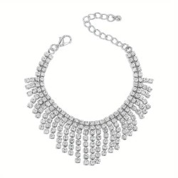 new Rhinestone tassel bracelet  occidental style personality brilliant fully-j..