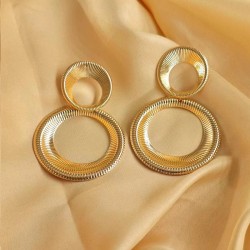 occidental style Metal personality fashion geometry Earring woman retro medium..